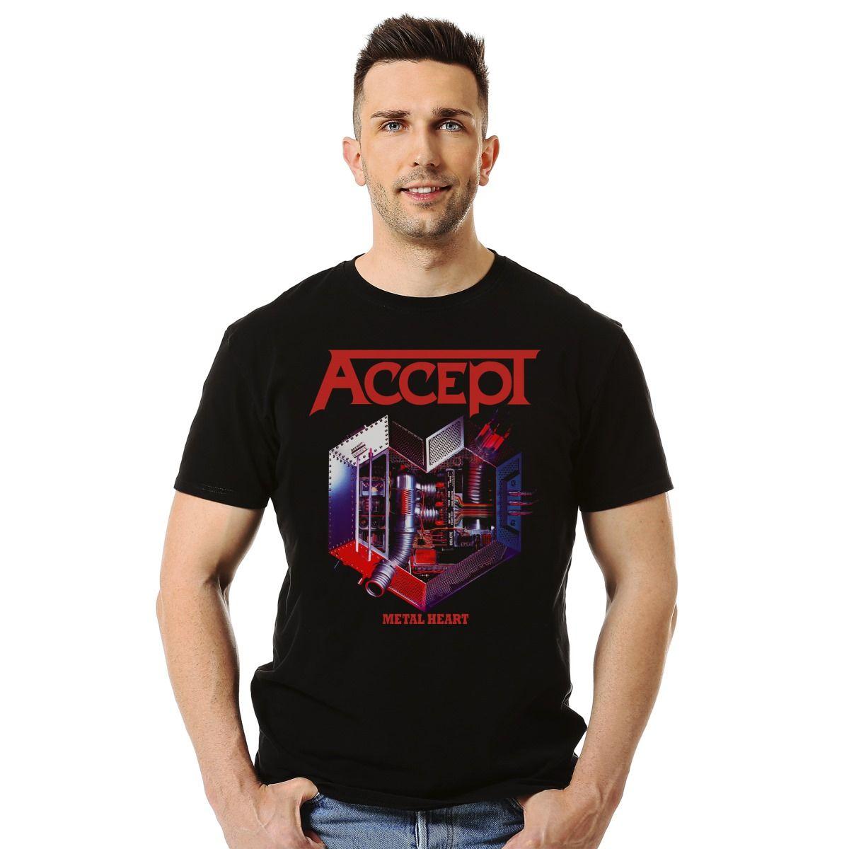 Polera Accept Metal Heart Metal-2