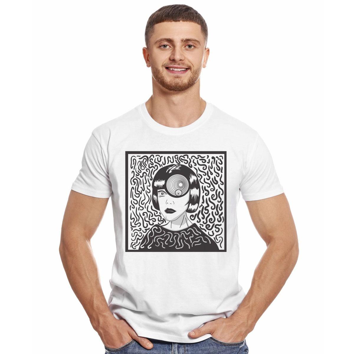 JUNJI ITO UZUMAKI AZAMI LINEAS POLERA MANGA CORTA HOMBRE-2