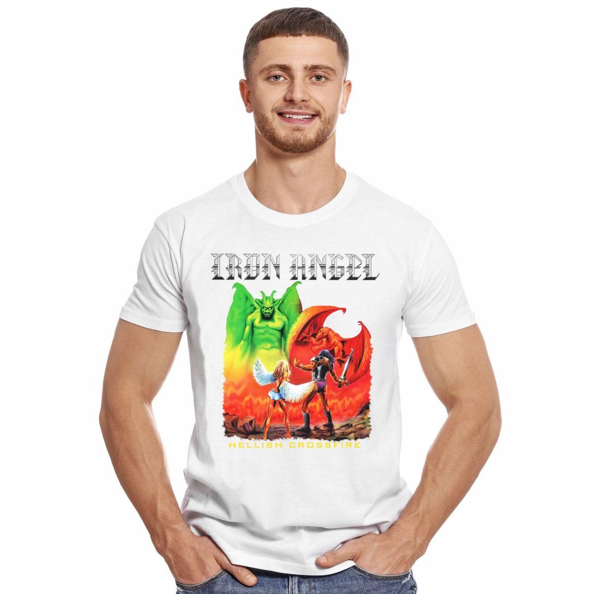 IRON ANGEL HELLISH CROSSFIRE POLERA MANGA CORTA HOMBRE-2