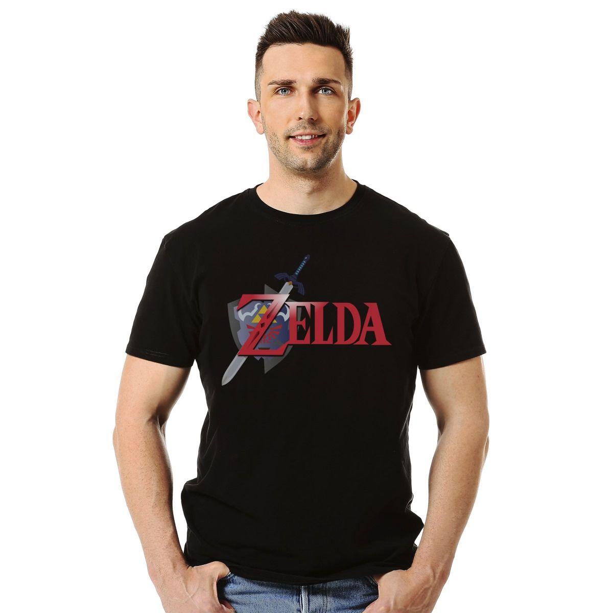 ZELDA LOGO ESPADA POLERA MANGA CORTA HOMBRE-2
