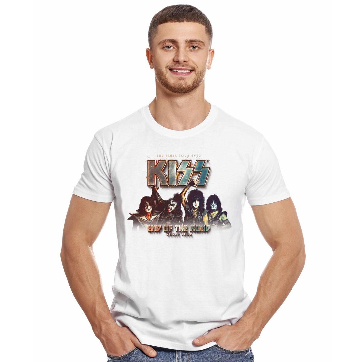 KISS END OF THE ROAD WORLD TOUR POLERA MANGA CORTA HOMBRE-2