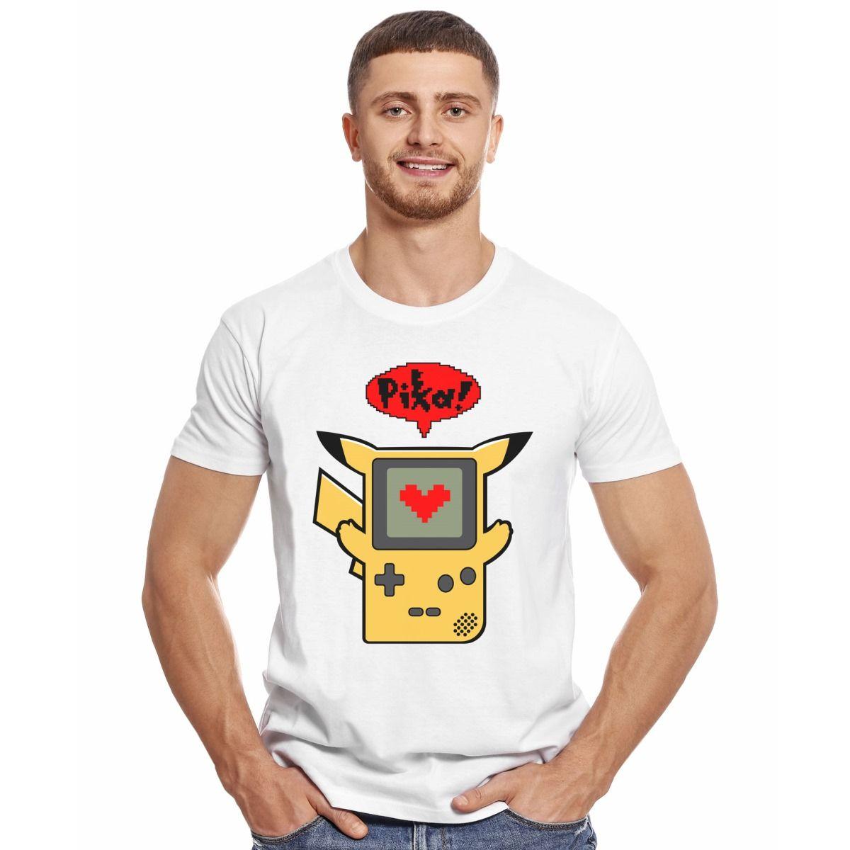 PIKACHU MULTIVERSE GAME BOY PIXA POLERA MANGA CORTA HOMBRE-2