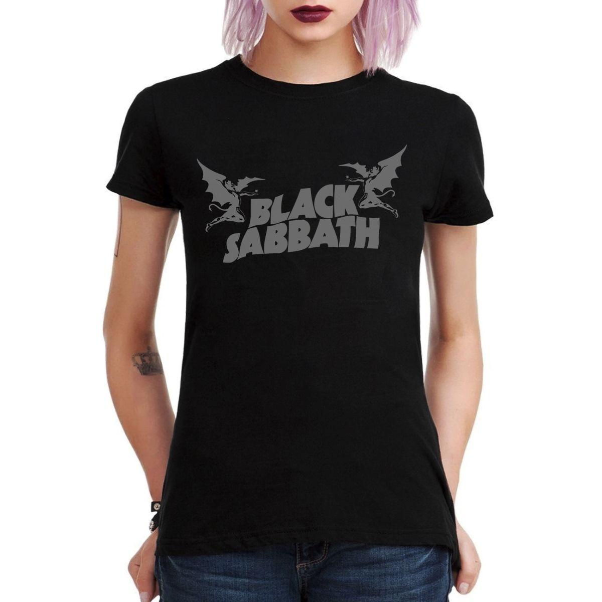 BLACK SABBATH LOGO POLERA MUJER-2