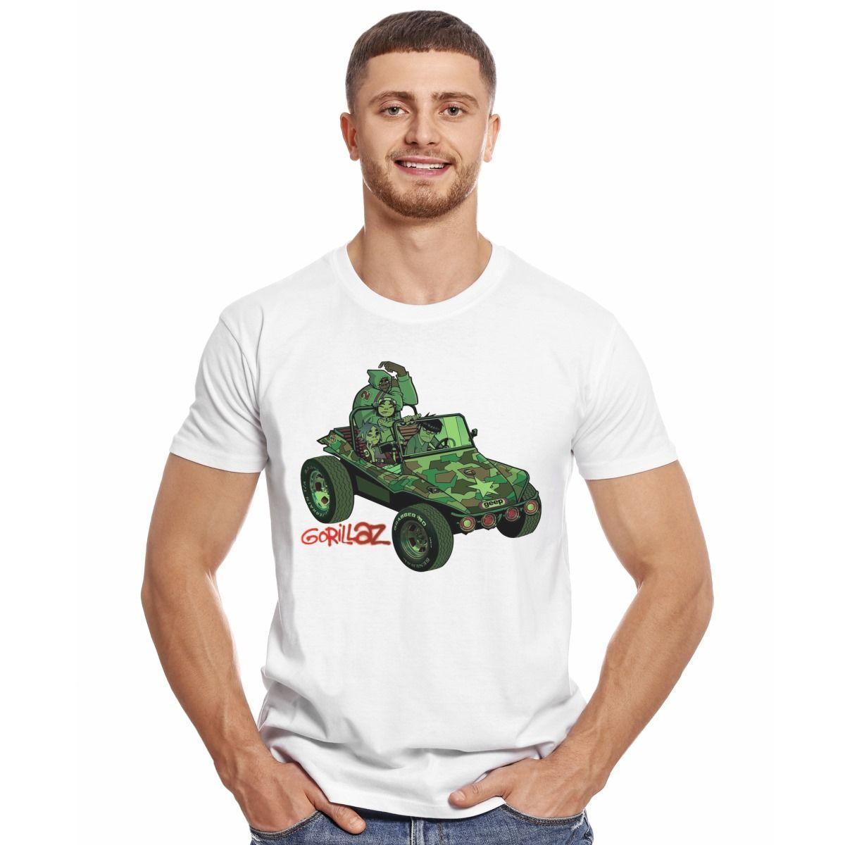 GORILLAZ ALBUM ST POLERA MANGA CORTA HOMBRE-2