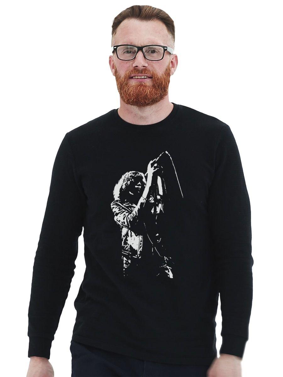 RAMONES JOEY RAMONE STENCIL POLERA MANGA LARGA-0