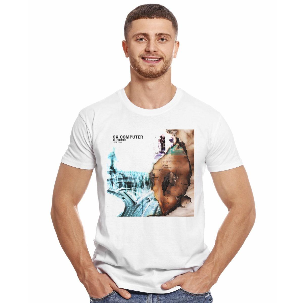 RADIOHEAD OK COMPUTER OKNOTOK 1997 2007 POLERA MANGA CORTA HOMBRE-2