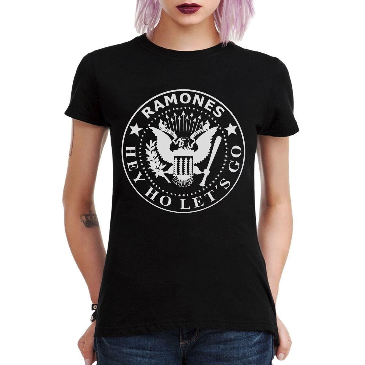 RAMONES HEY HO LETS GO POLERA MUJER-2