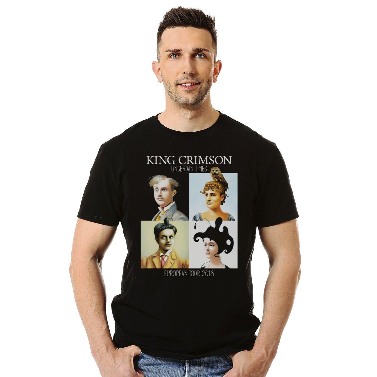 KING CRIMSON UNCERTAIN TIMES EUROPEAN TOUR 2018 POLERA MANGA CORTA HOMBRE-2