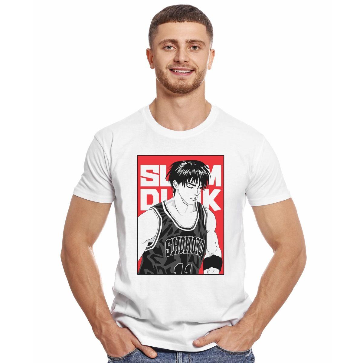 SLAM DUNK KAEDE RUKAWA CAMINANDO POLERA MANGA CORTA HOMBRE-2