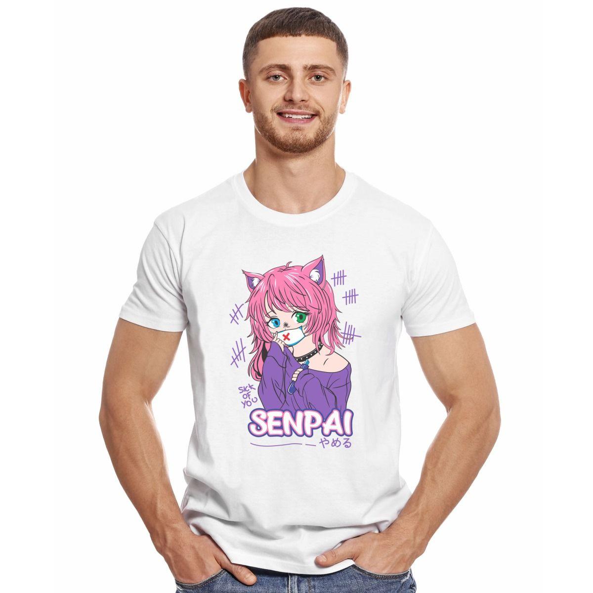 HENTAI SICK OF YOU SENPAI POLERA MANGA CORTA HOMBRE-2