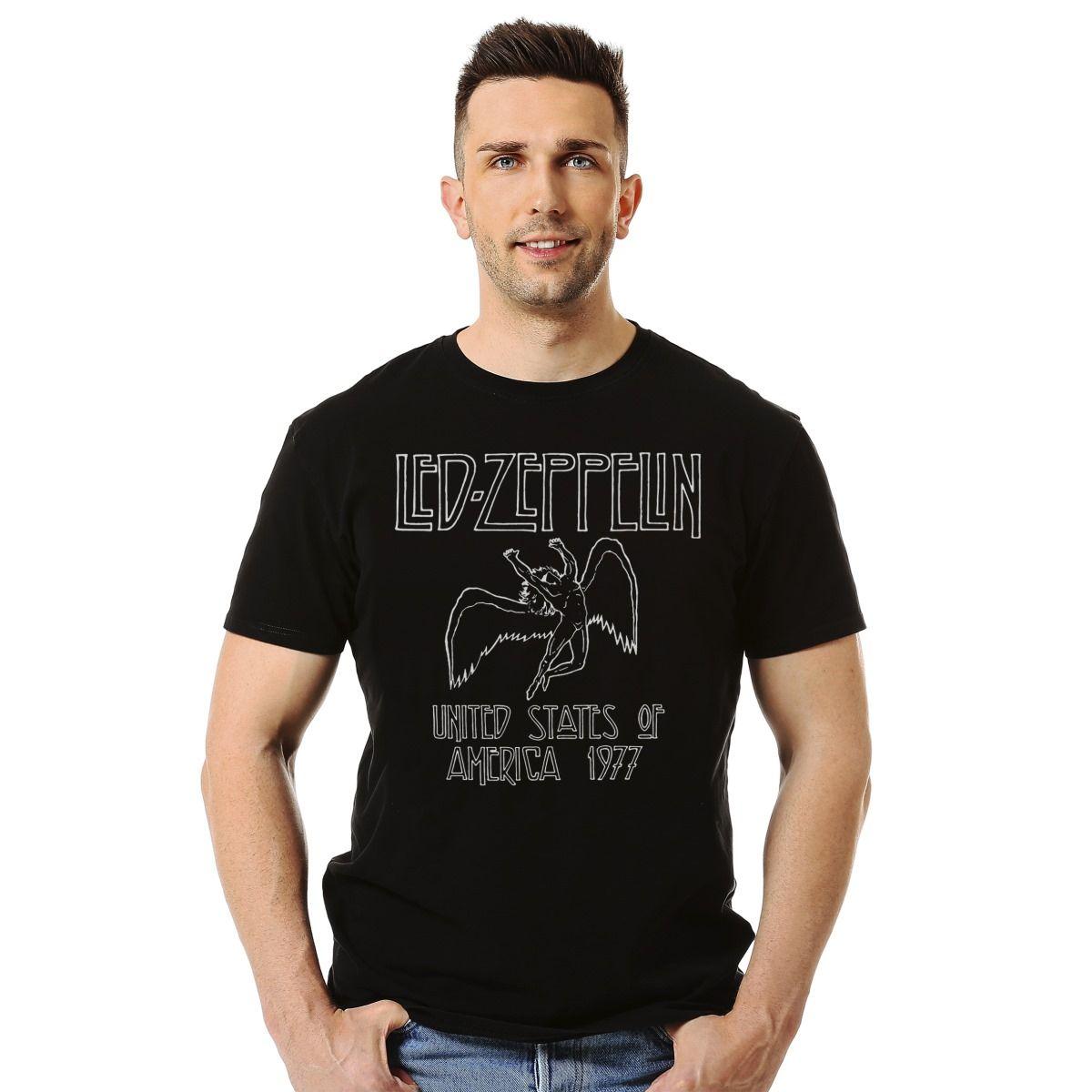 Polera Led Zeppelin United States Of America 1977 Rock-2