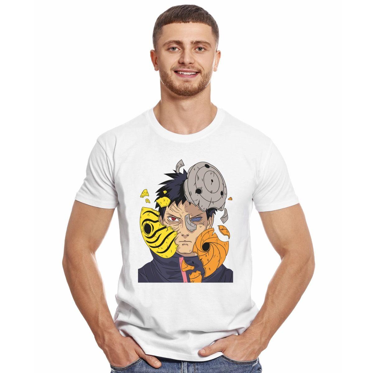 NARUTO OBITO UCHIHA TOBI MASCARAS POLERA MANGA CORTA HOMBRE-2