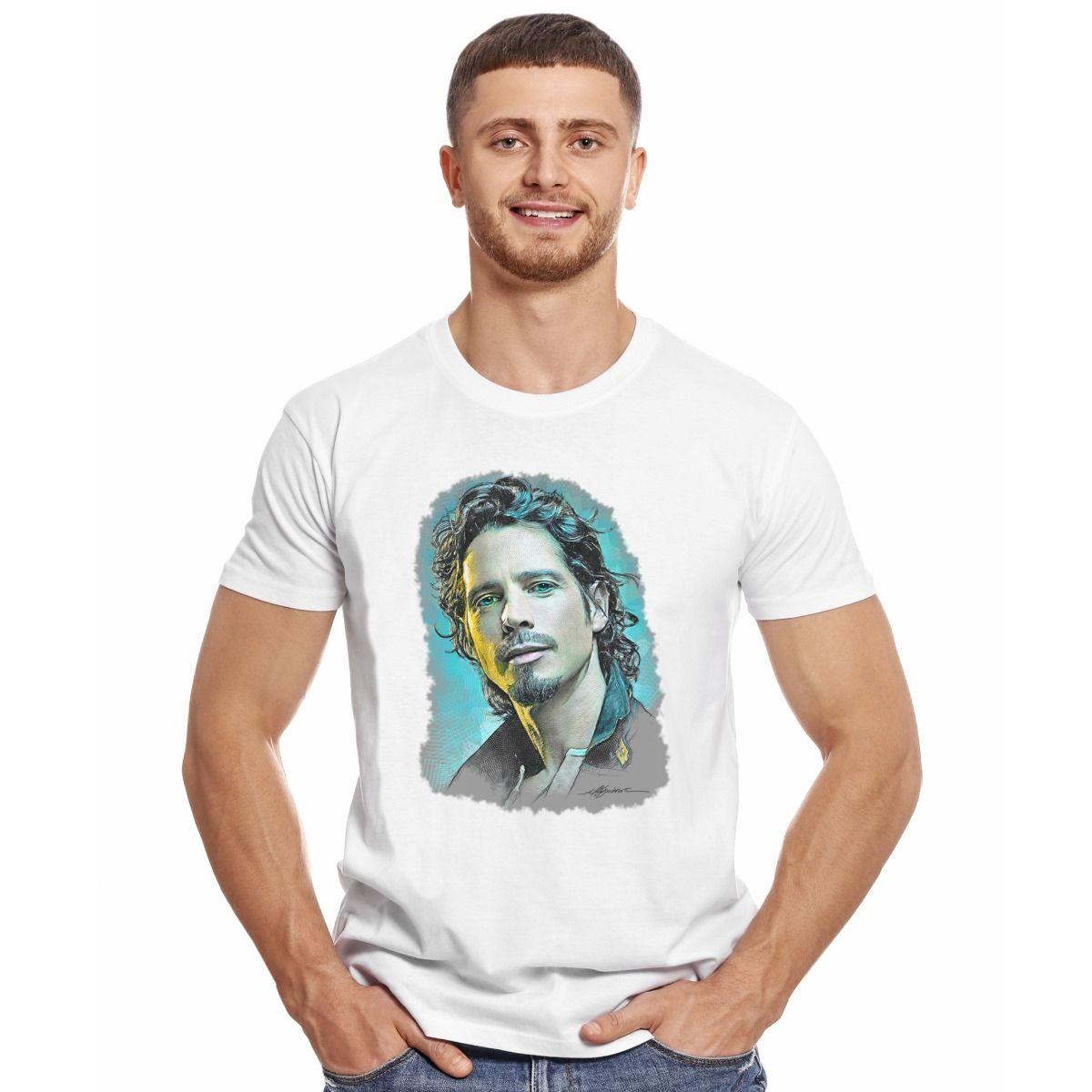 CHRIS CORNELL FACE POLERA MANGA CORTA HOMBRE-2