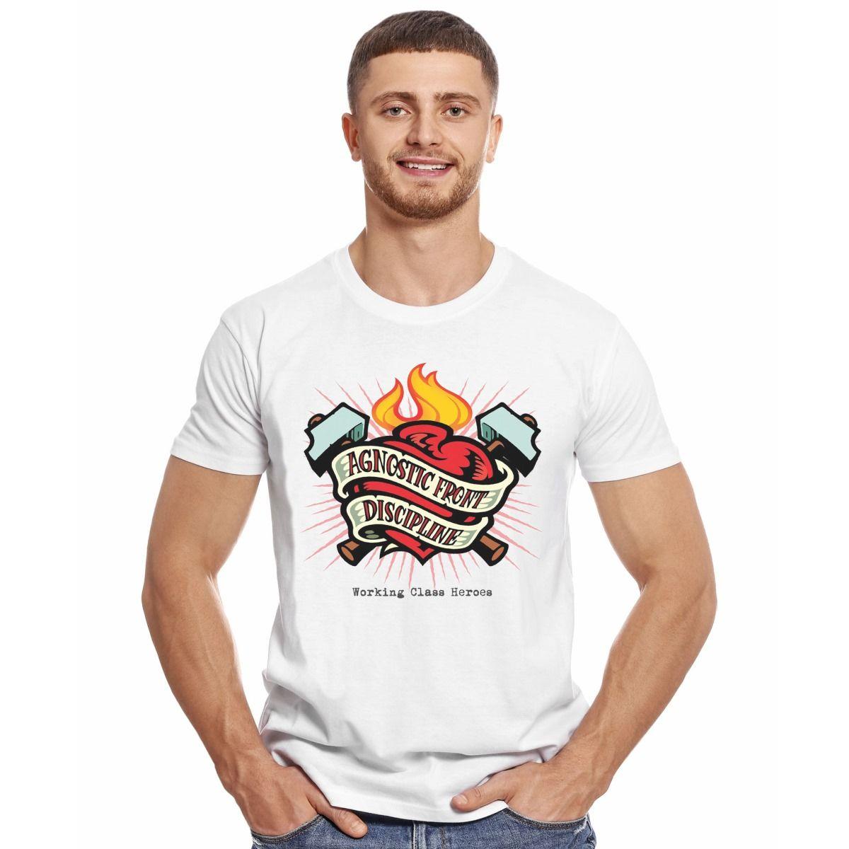 AGNOSTIC FRONT DISCIPLINE WORKING CLASS HEROES POLERA MANGA CORTA HOMBRE-2