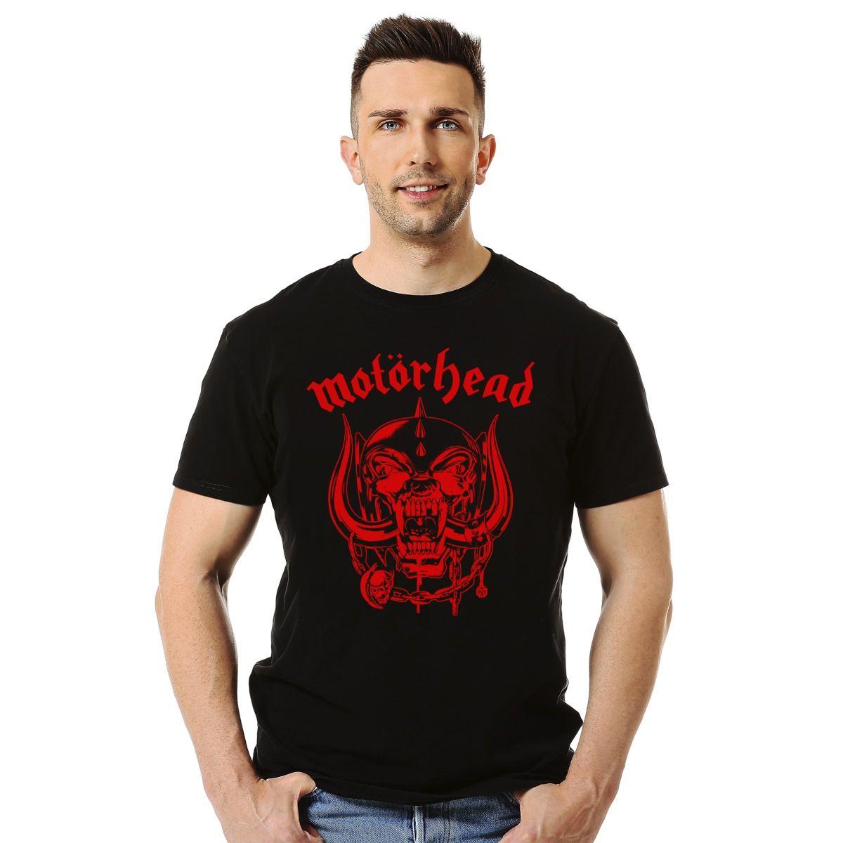 Polera Motorhead Snaggletooth Rojo Metal-2
