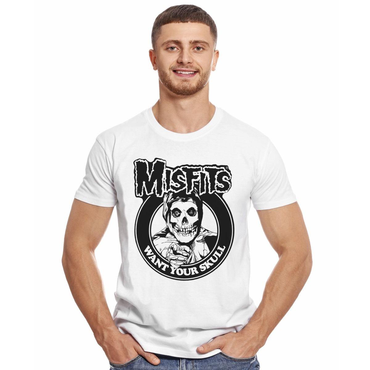 MISFITS WANT YOUR SKULL POLERA MANGA CORTA HOMBRE-2