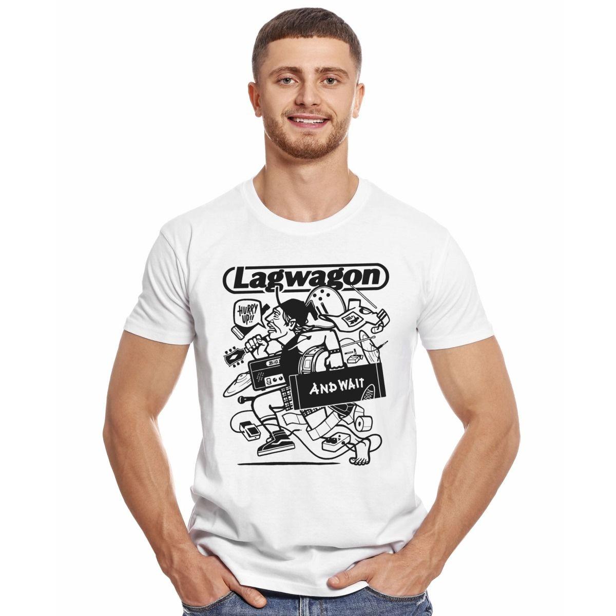 LAGWAGON HURRY UP AND WAIT POLERA MANGA CORTA HOMBRE-2