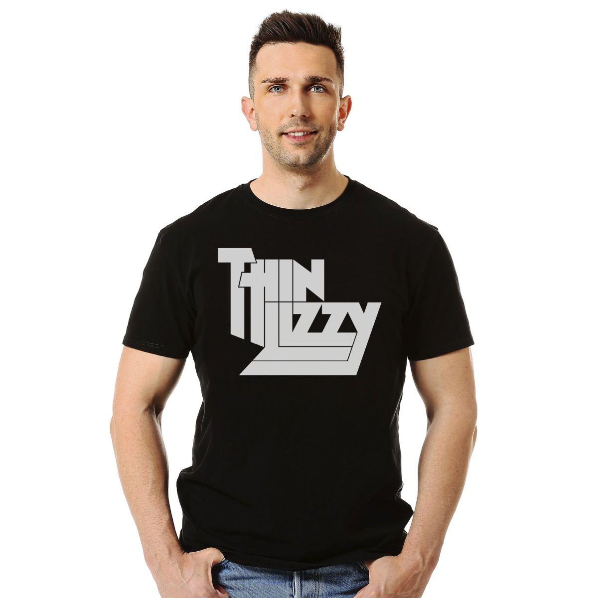 THIN LIZZY LOGO POLERA MANGA CORTA HOMBRE-2