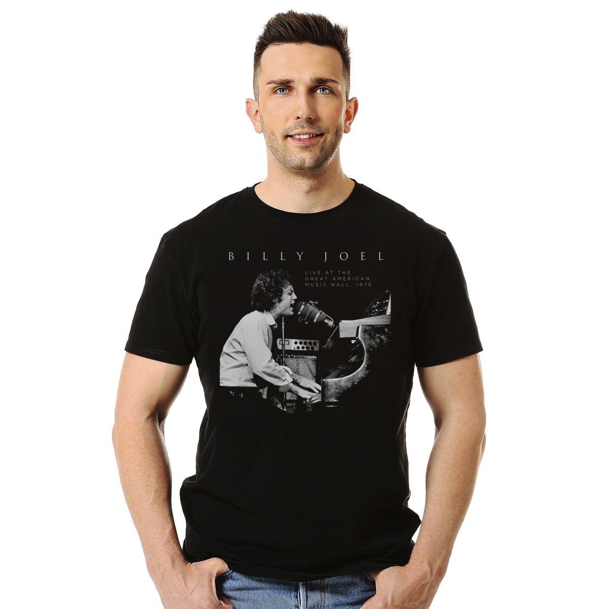 BILLY JOEL LIVE AT THE AMERICAN MUSIC HALL POLERA MANGA CORTA HOMBRE-2