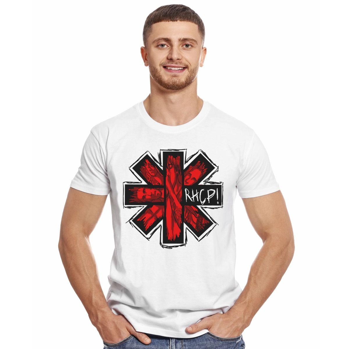 RED HOT CHILI PEPPERS LOGO RHCP POLERA MANGA CORTA HOMBRE-2