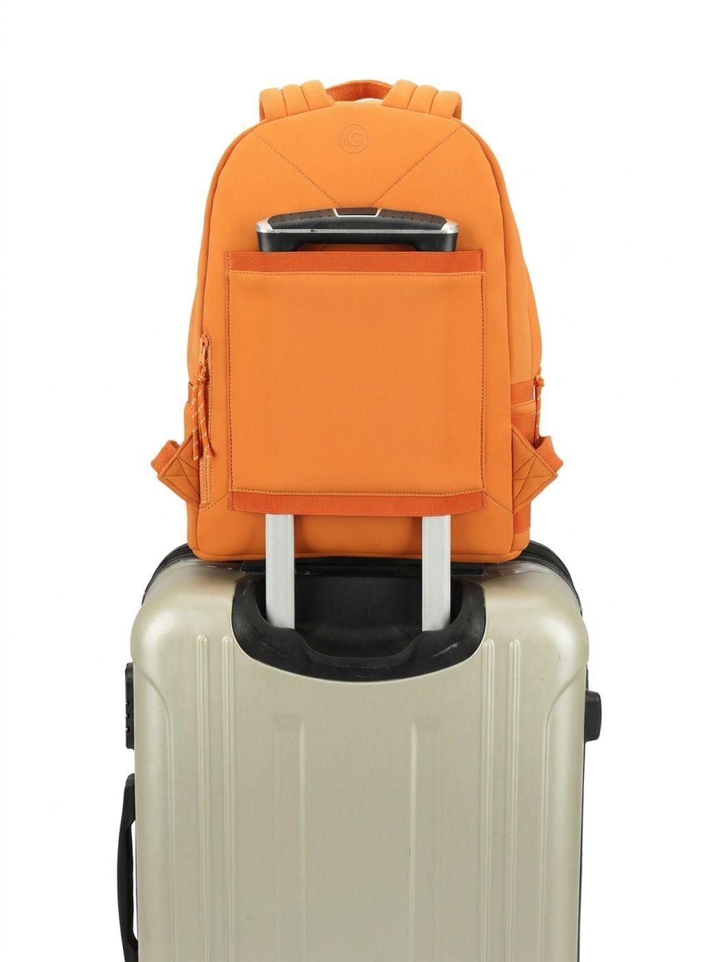 Mochila Cool Capital SLAY 14 Naranja Urbana Uso Diario-4