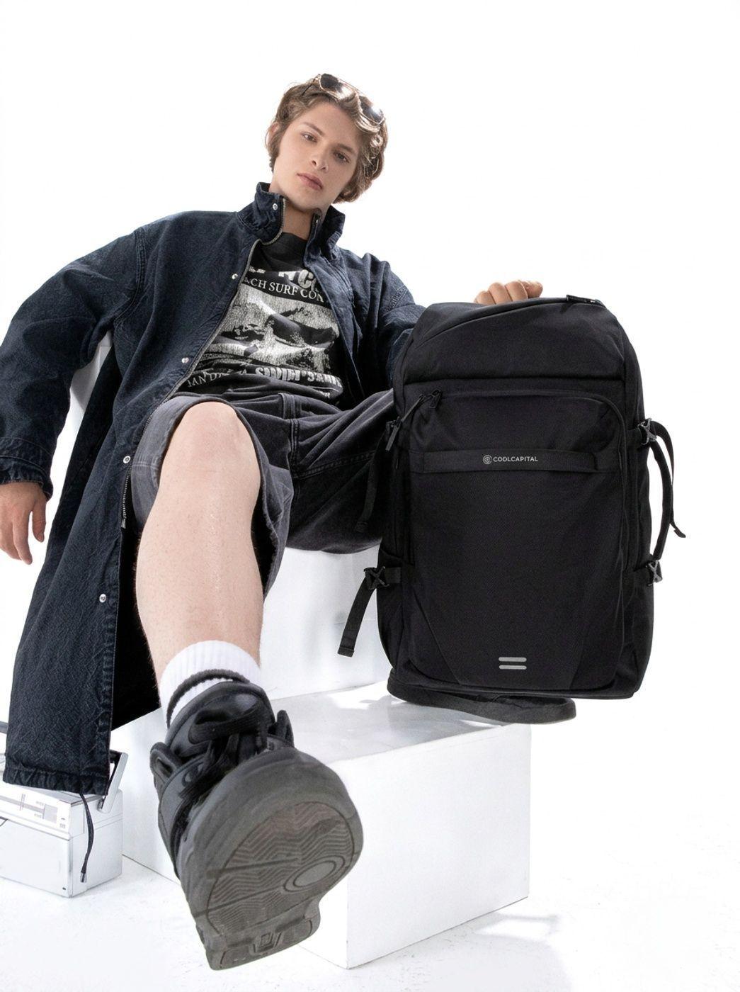Mochila Cool Capital GOAT 15 6 Negra Urbana Uso Diario-8