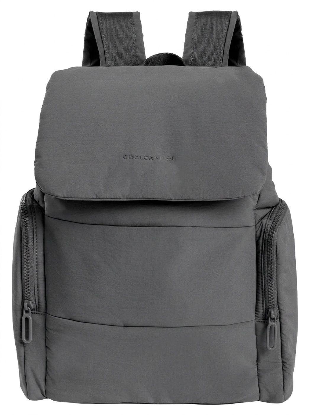 Mochila Cool Capital ONNA 15 Gris Urbana Para Uso Diario-0