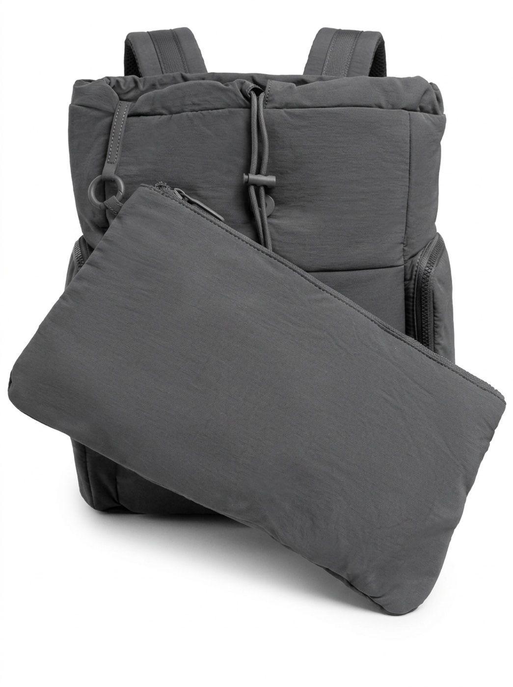 Mochila Cool Capital ONNA 15 Gris Urbana Para Uso Diario-3