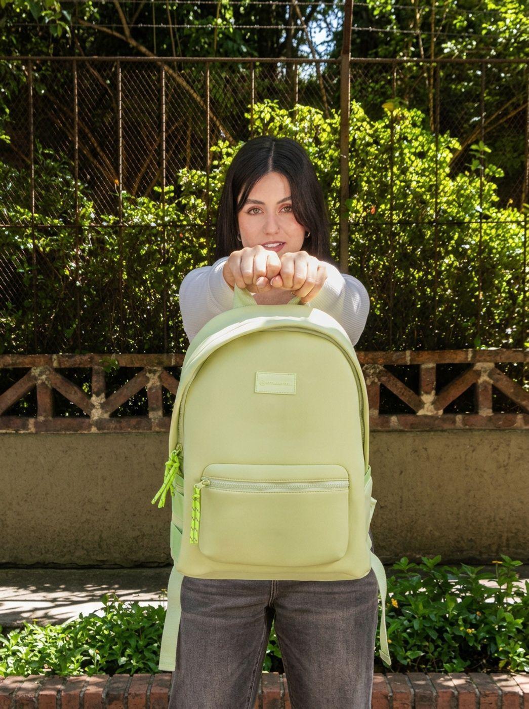 Mochila Cool Capital SLAY 14 Verde Urbana Diario-5