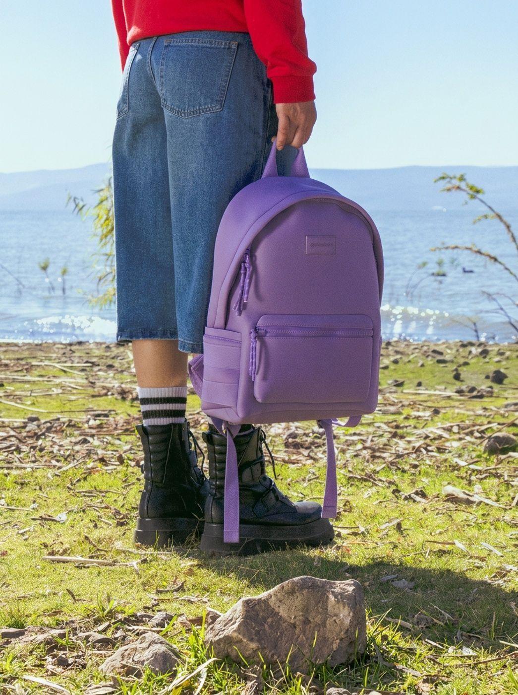 Mochila Cool Capital SLAY 14 Lila Urbana Para Uso Diario-6