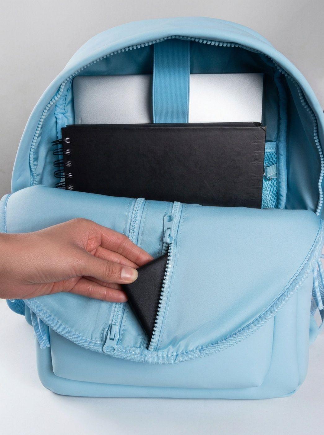 Mochila Cool Capital SLAY 14 Celeste Urbana Para Uso Diario-3