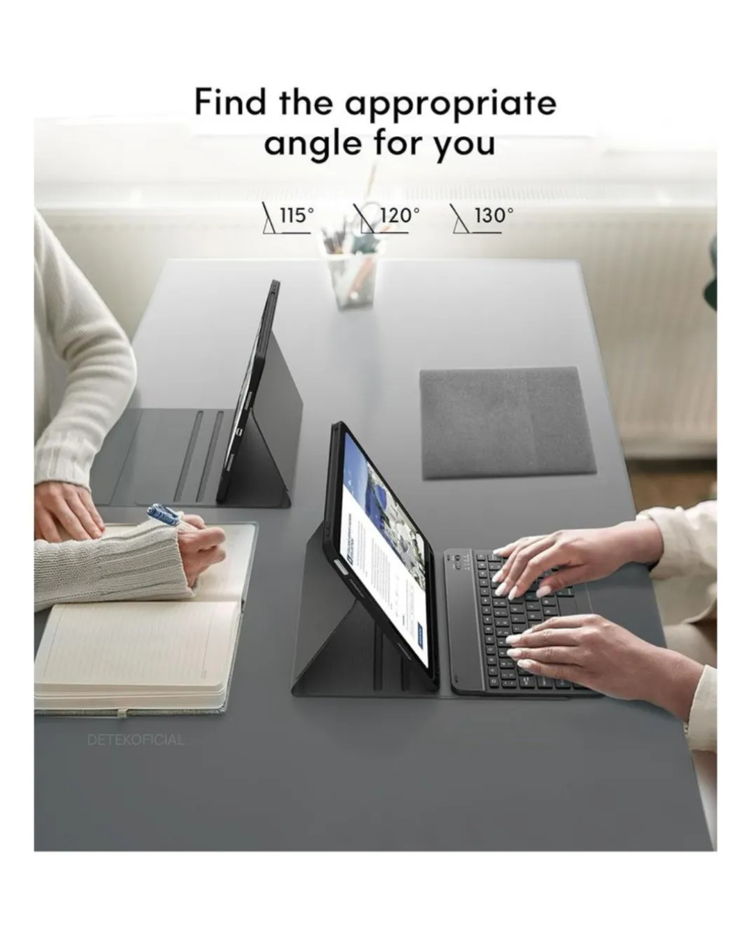 Funda Con Teclado Bluetooth Para iPad 11th A16 2025 -4