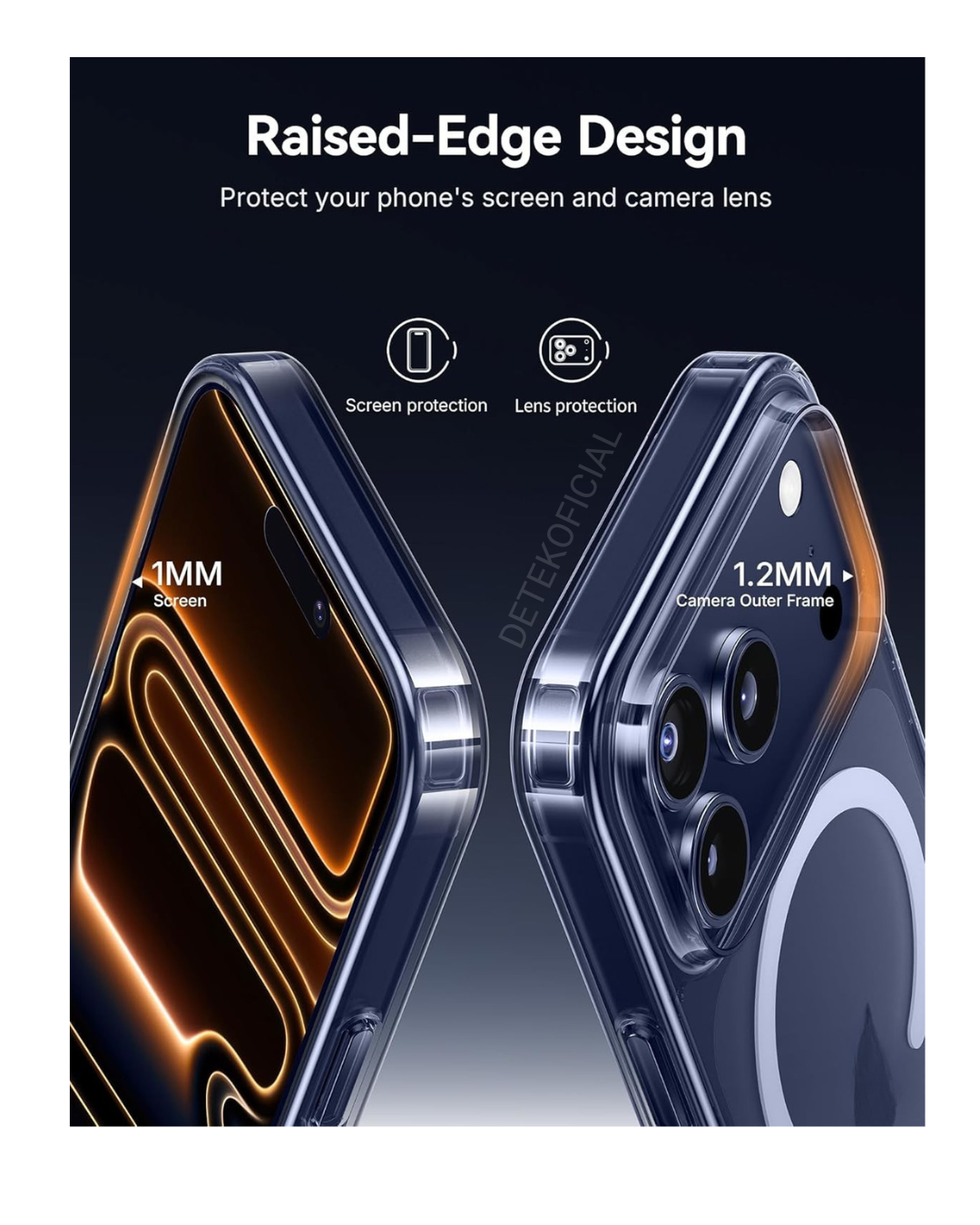 Carcasa Magsafe Premium + Lámina de vidrio Completa para iPhone 17 Pro Max -5