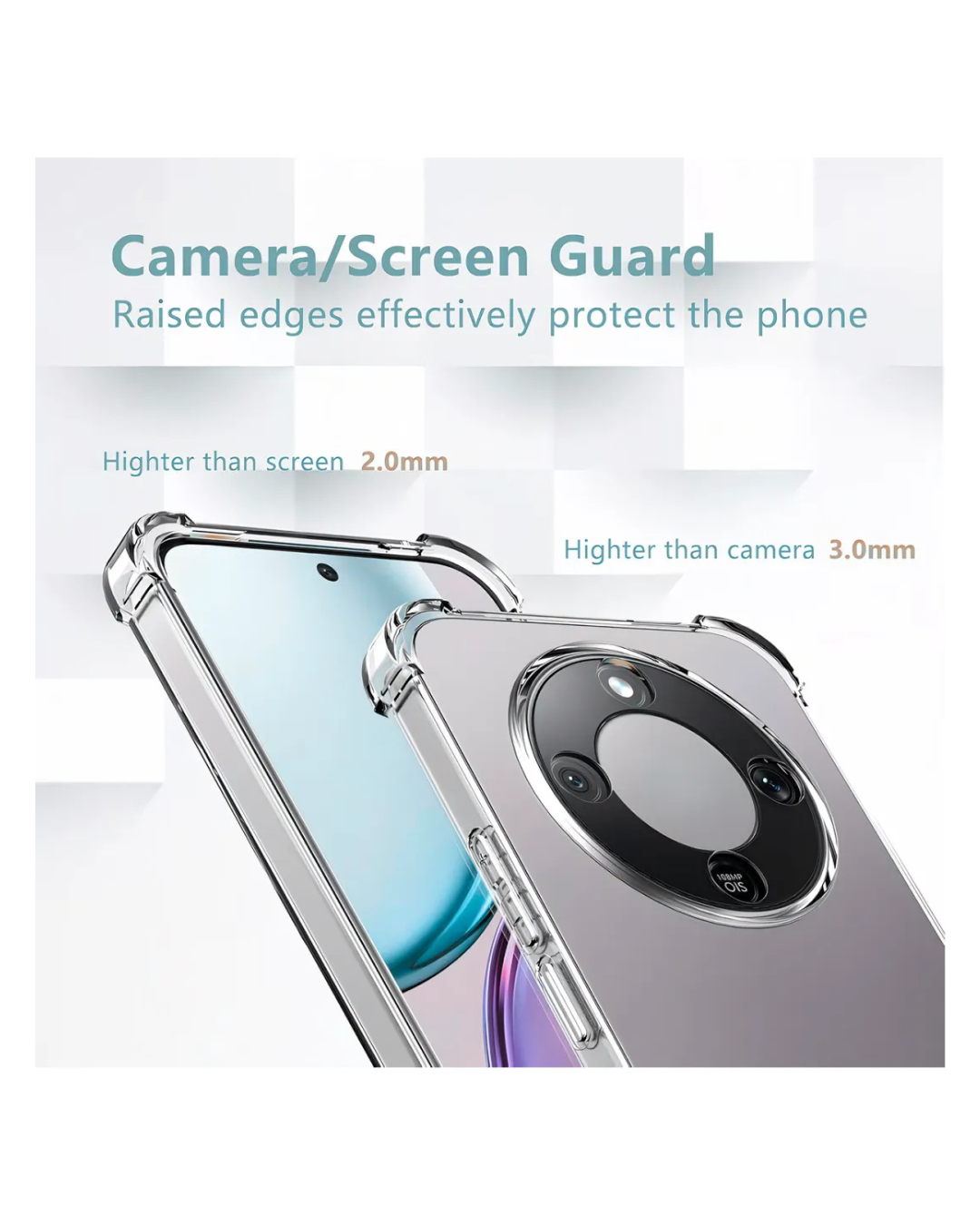 Carcasa Transparente Reforzada Para Honor Magic 8 Lite-3