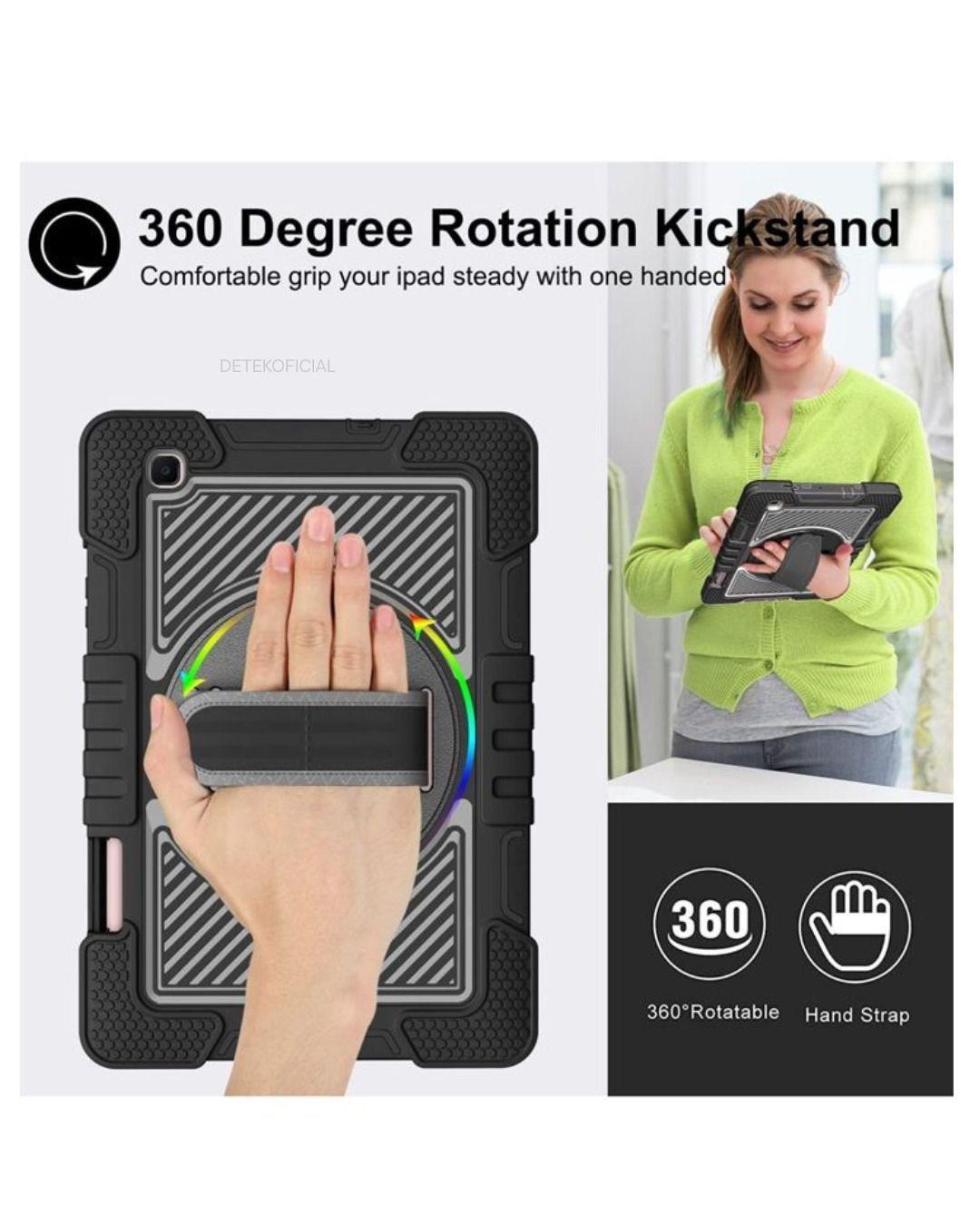 Funda Armadura Antigolpe Para Samsung Galaxy Tab S6 Lite 10.4 + Correa-5