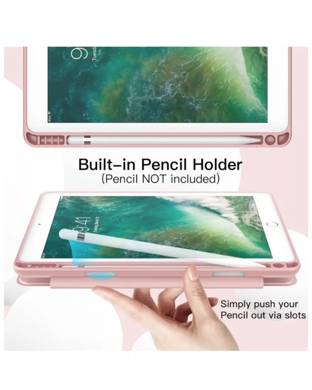 Funda Smart Cover Para iPad Air 2 9.7 Con Ranura-3