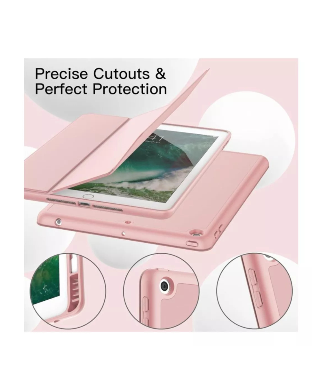 Funda Smart Cover Para iPad Air 2 9.7 Con Ranura-5