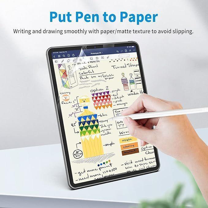 Lamina Mica Paper Like Para iPad Pro 13 M4 2024 Sensacion Papel-3
