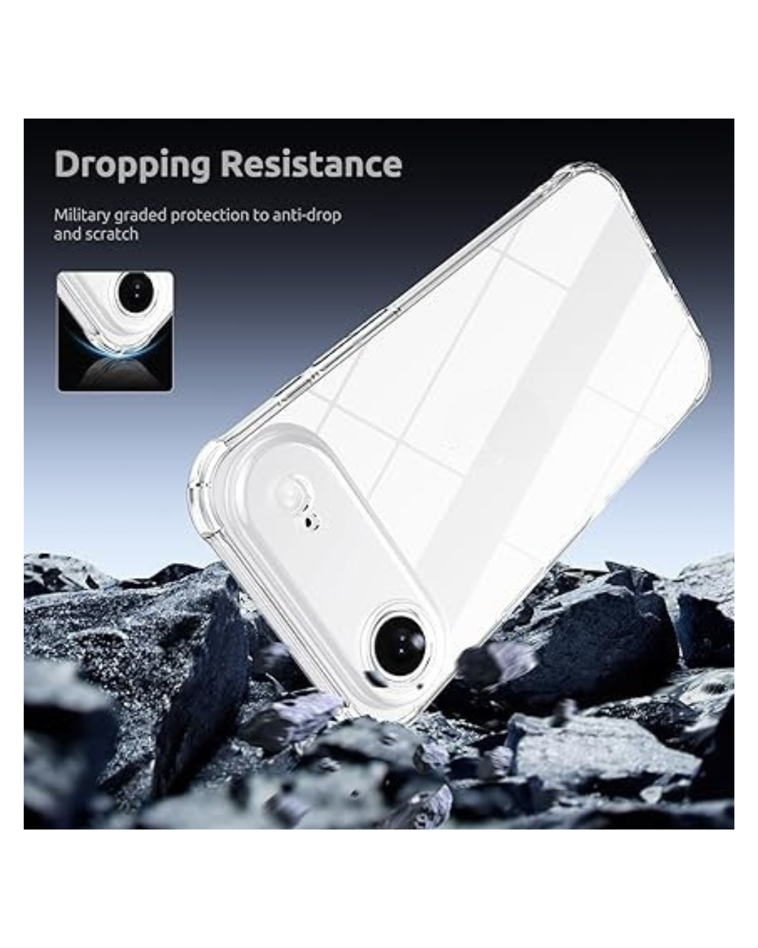 Carcasa Transparente Antigolpes para iPhone 17 Air -5