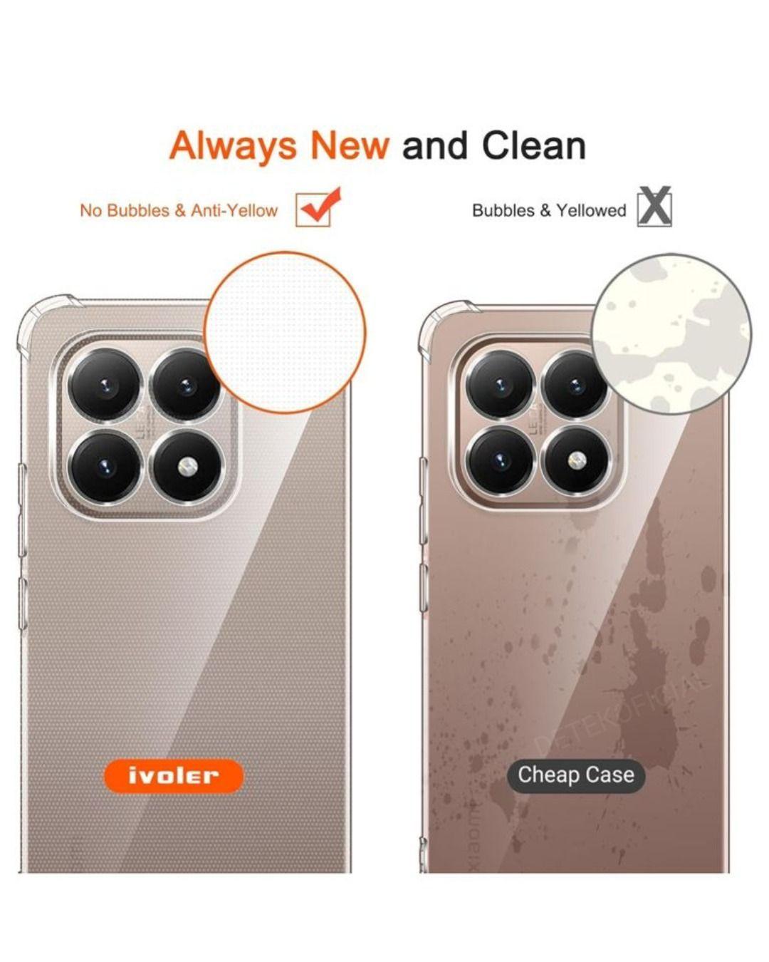 Carcasa transparente antigolpes para Xiaomi 15T Pro -3