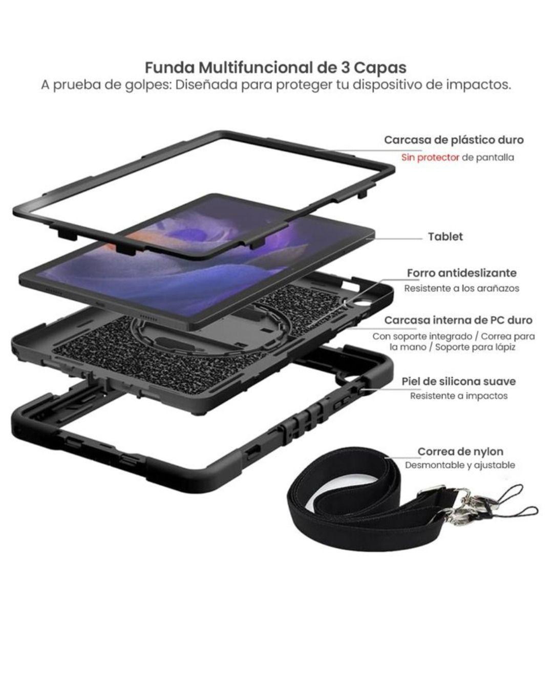 Funda Antigolpes Armadura Para Samsung Tab A9 8.7-2