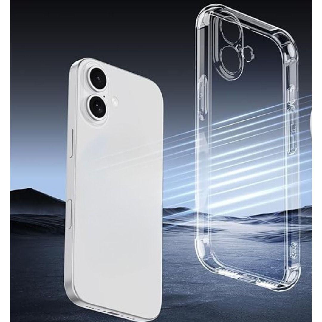 Carcasa Transparente con bordes reforzados Para iPhone 17 -4