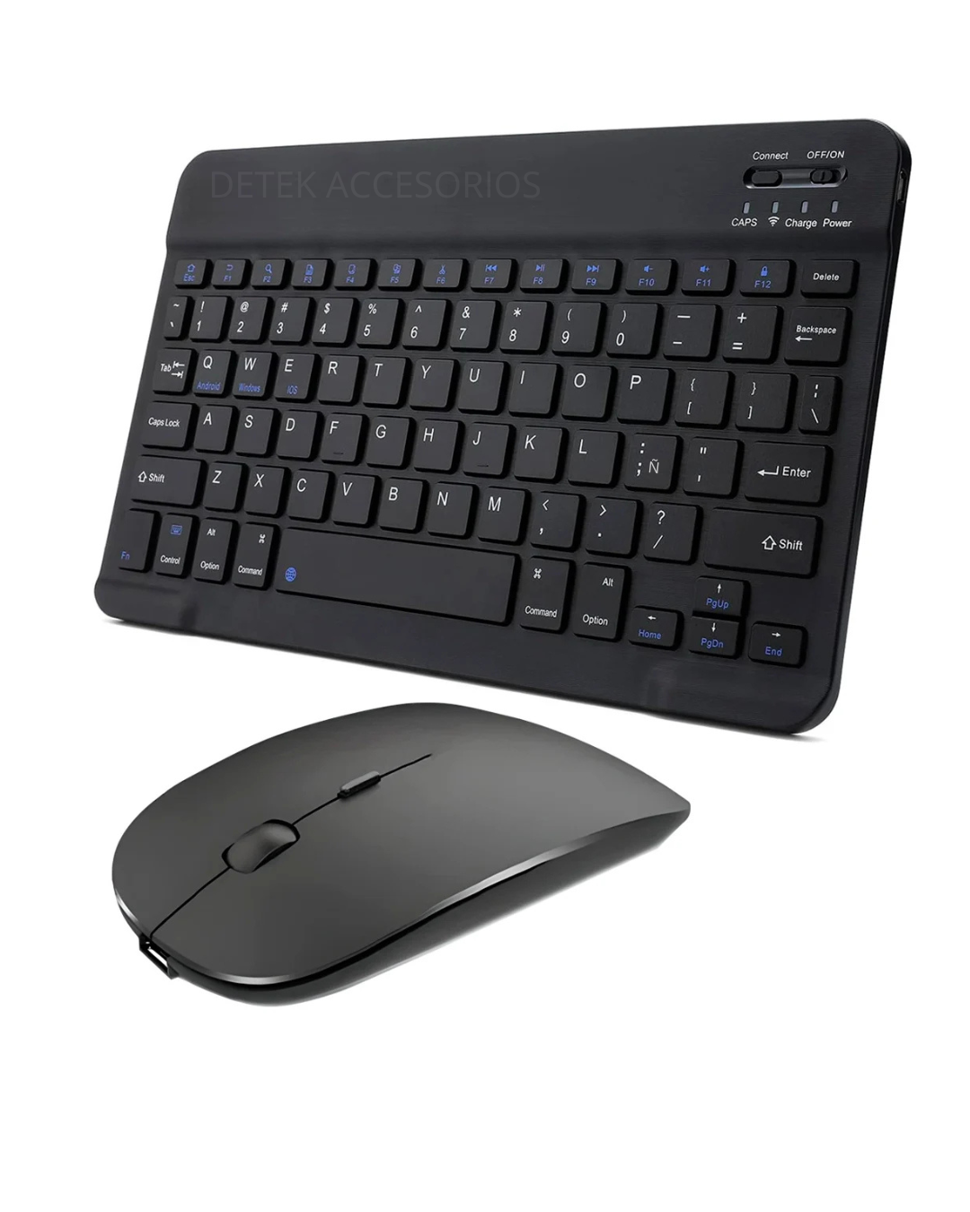 Kit de teclado y Mouse inalámbrico Bluetooth de 9 Pulgadas Para Tablet -2