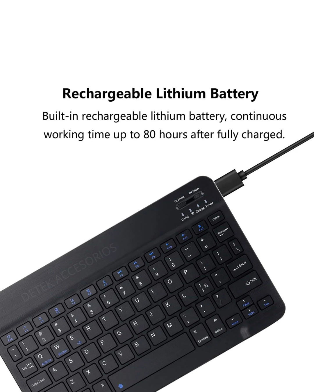Kit de teclado y Mouse inalámbrico Bluetooth de 9 Pulgadas Para Tablet -4