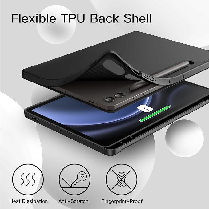 Funda Carcasa Smart Cover Para Tablet Samsung S7 fe / S7+ Plus / S8+ Plus 12.4"-4