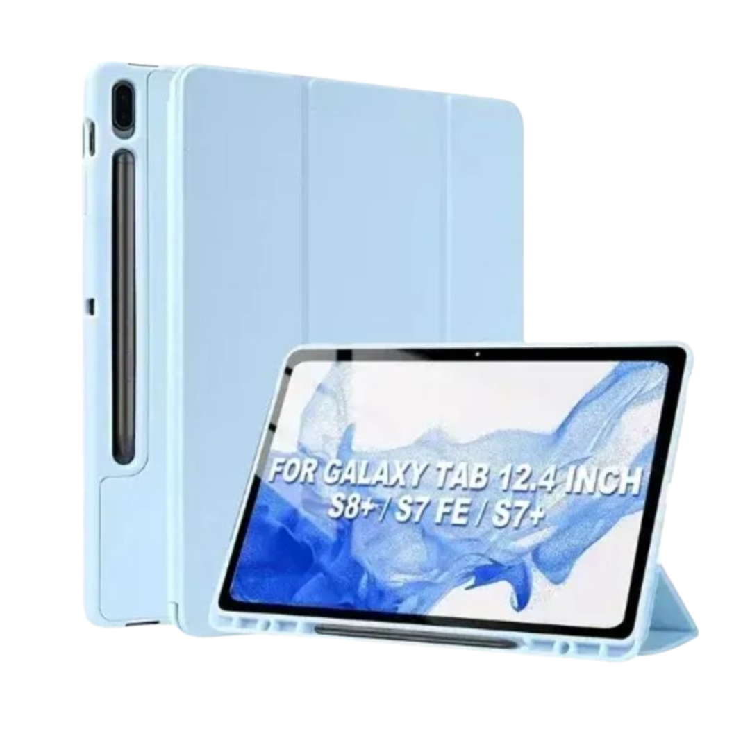 Funda Carcasa Smart Cover Para Tablet Samsung S7 fe / S7+ Plus / S8+ Plus 12.4"-0