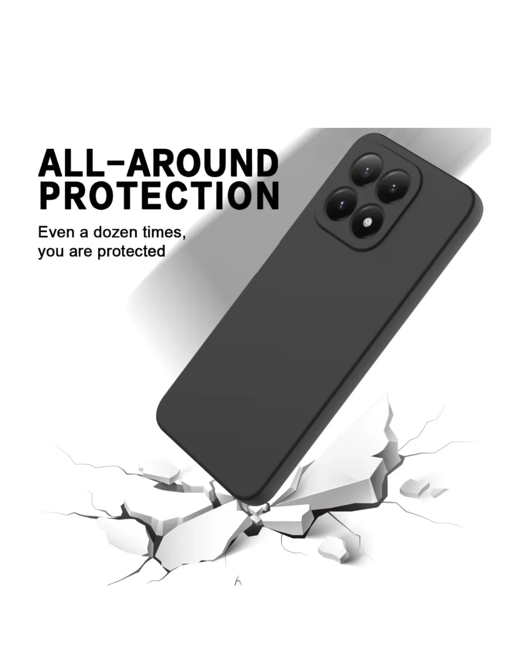 Carcasa Silicona Negra Para Motorola Edge 70 Fusion-2