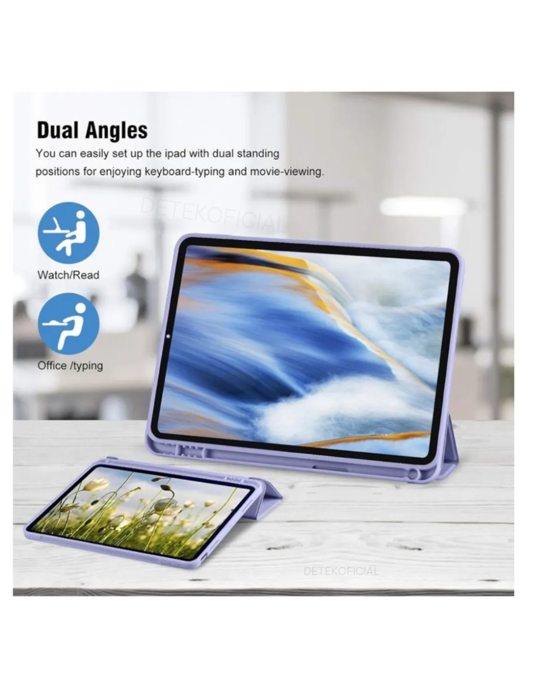 Carcasa Funda Smart Cover Con Ranura Para iPad Air 11 M2 2024-3