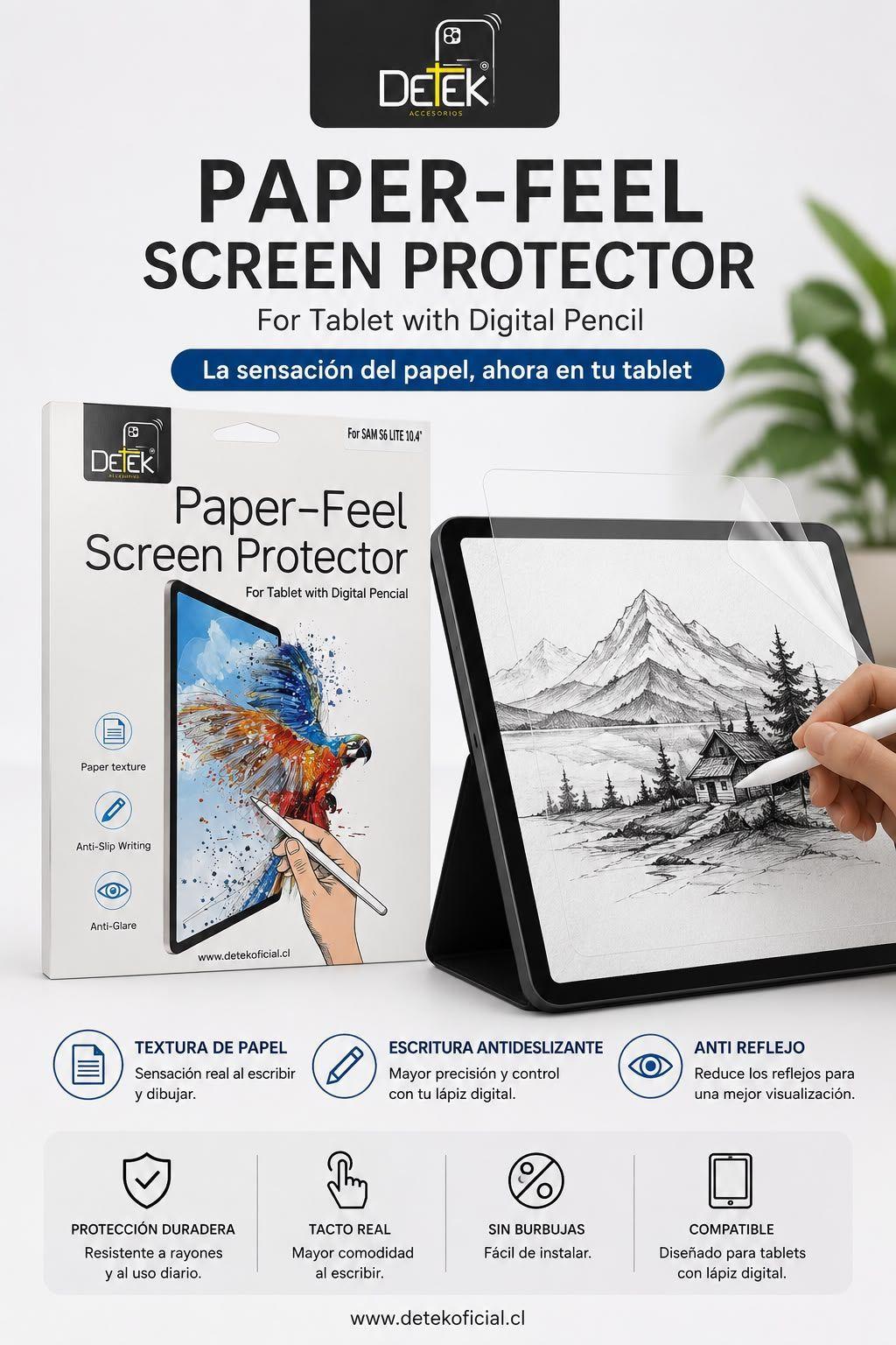 Lamina Paper Like Sensacion Papel Para Samsung S6 Lite 10.4"-5