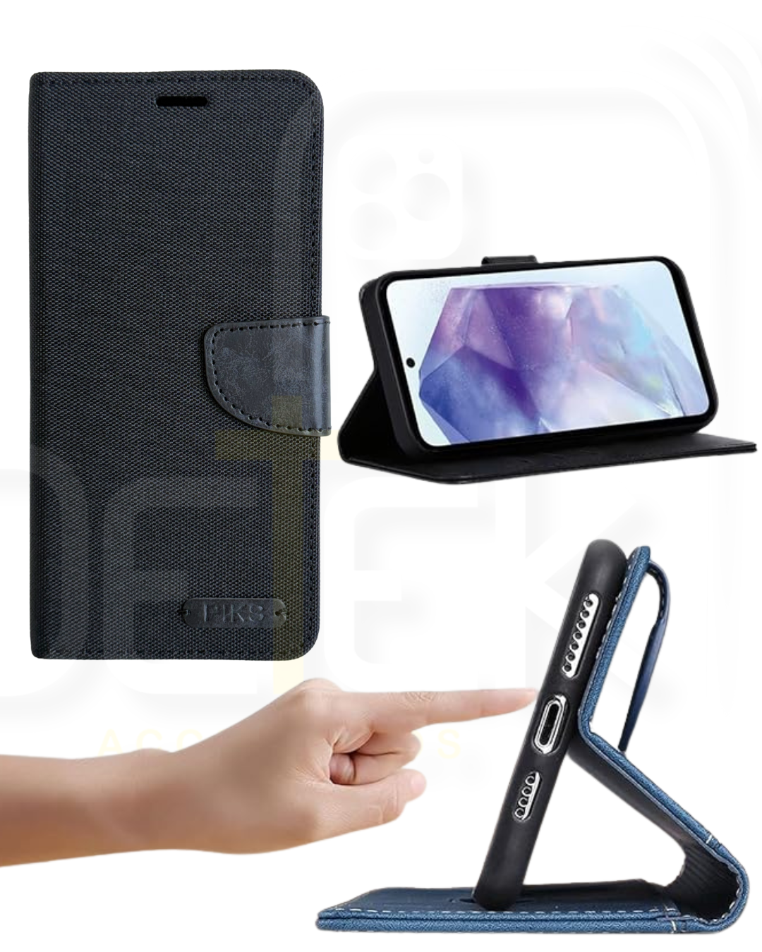 Funda Flip Cover tipo libro para Samsung  S23 Ultra -2